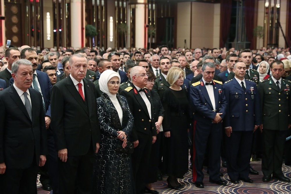 29 Ekim resepsiyonu renkli görüntülere sahne oldu