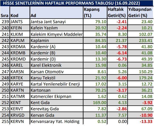 Yılbaşından bu yana en çok kazandıran hisseler