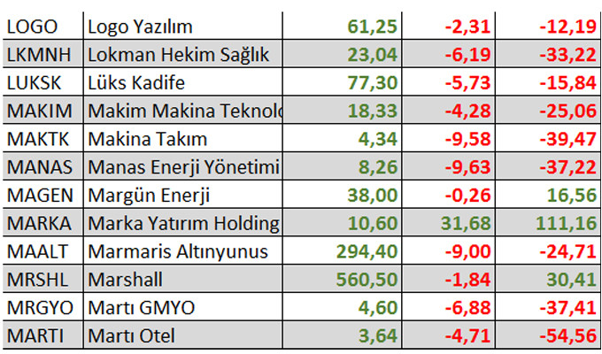 Yılbaşından bu yana kaç hisse kazandırdı